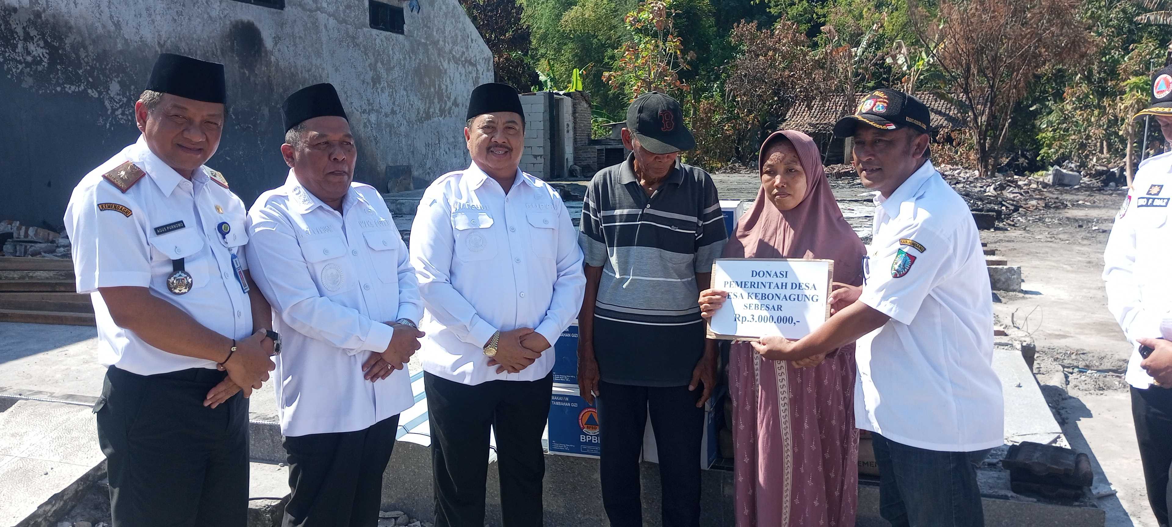 Kunjungan Abah Bupati & Wabub Jombang Ke Korban Bencana Kebakaran